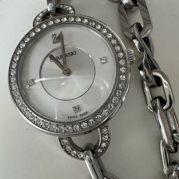 Swarovski Aila White Bracelet Watch - Picture 3 of 5